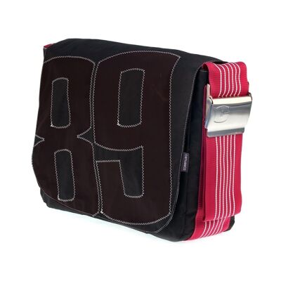 Bolso L, Colección Canvas, Negro Frambuesa