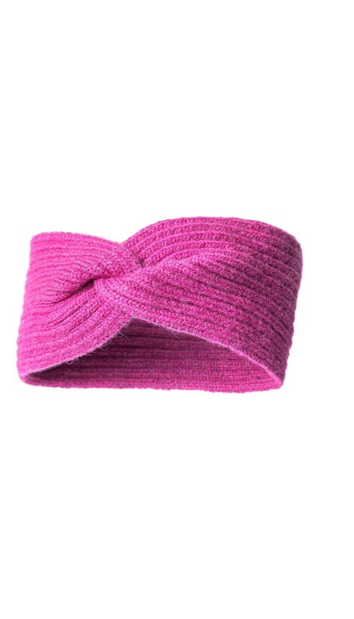 ALMA Stirnband | Alpaka & Merino Headband Unisize, Atmungsaktiv - FUCHSIE I ANDINA OUTDOORS®