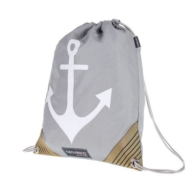 JIM, Canvas Collection, Blue, Anchor, Gray Gold Anchor