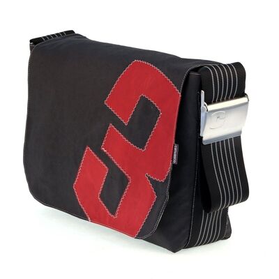 BAG S, Canvas Collection, Black Black Red