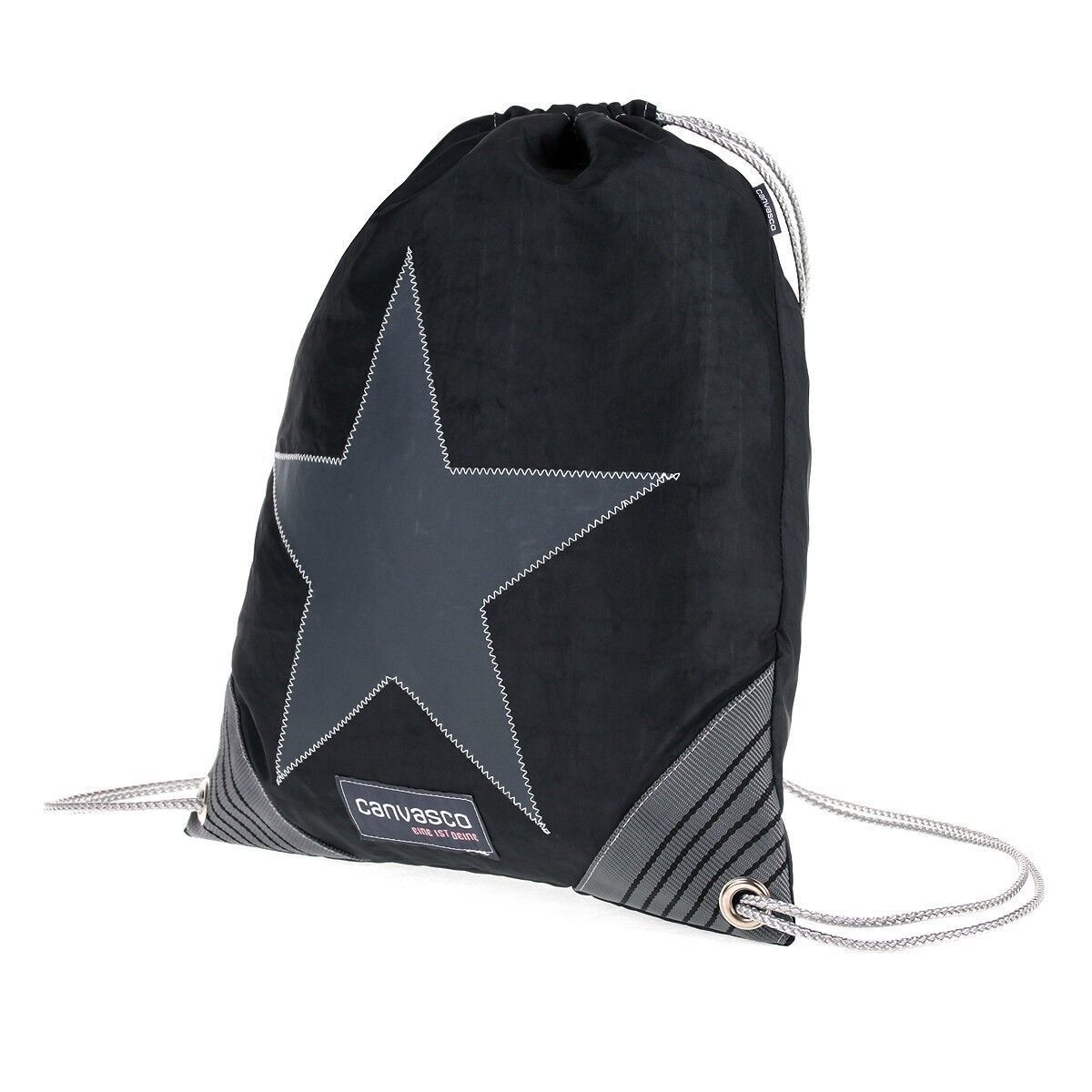 JIM, Canvas Collection, Blau, Anker, Schwarz Grau Stern