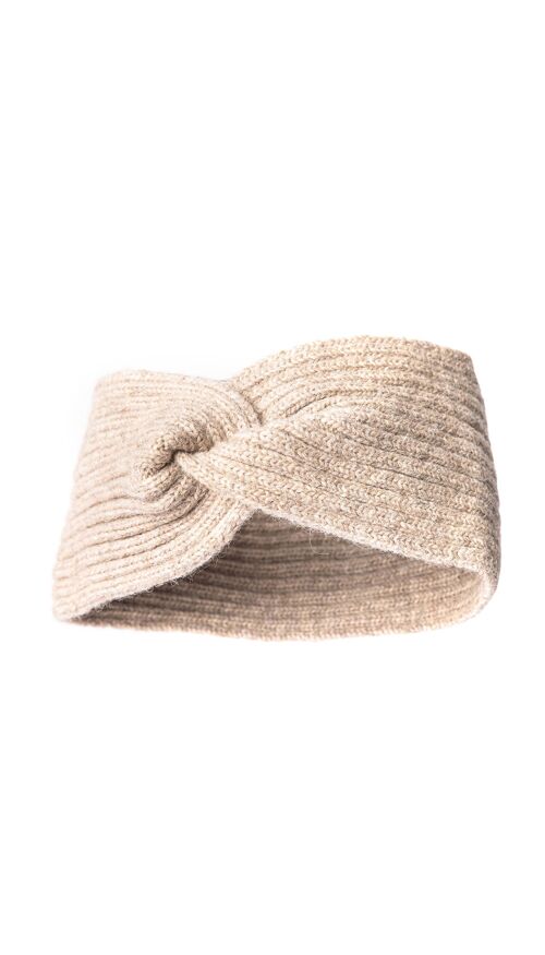 ALMA Stirnband | Alpaka & Merino Headband Unisize, Atmungsaktiv - Beige I ANDINA OUTDOORS®