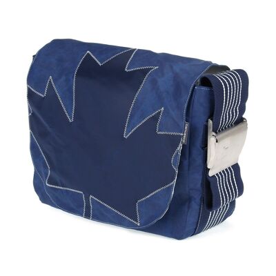 SAC S, Collection Canvas, Bleu Marine Bleu Feuille