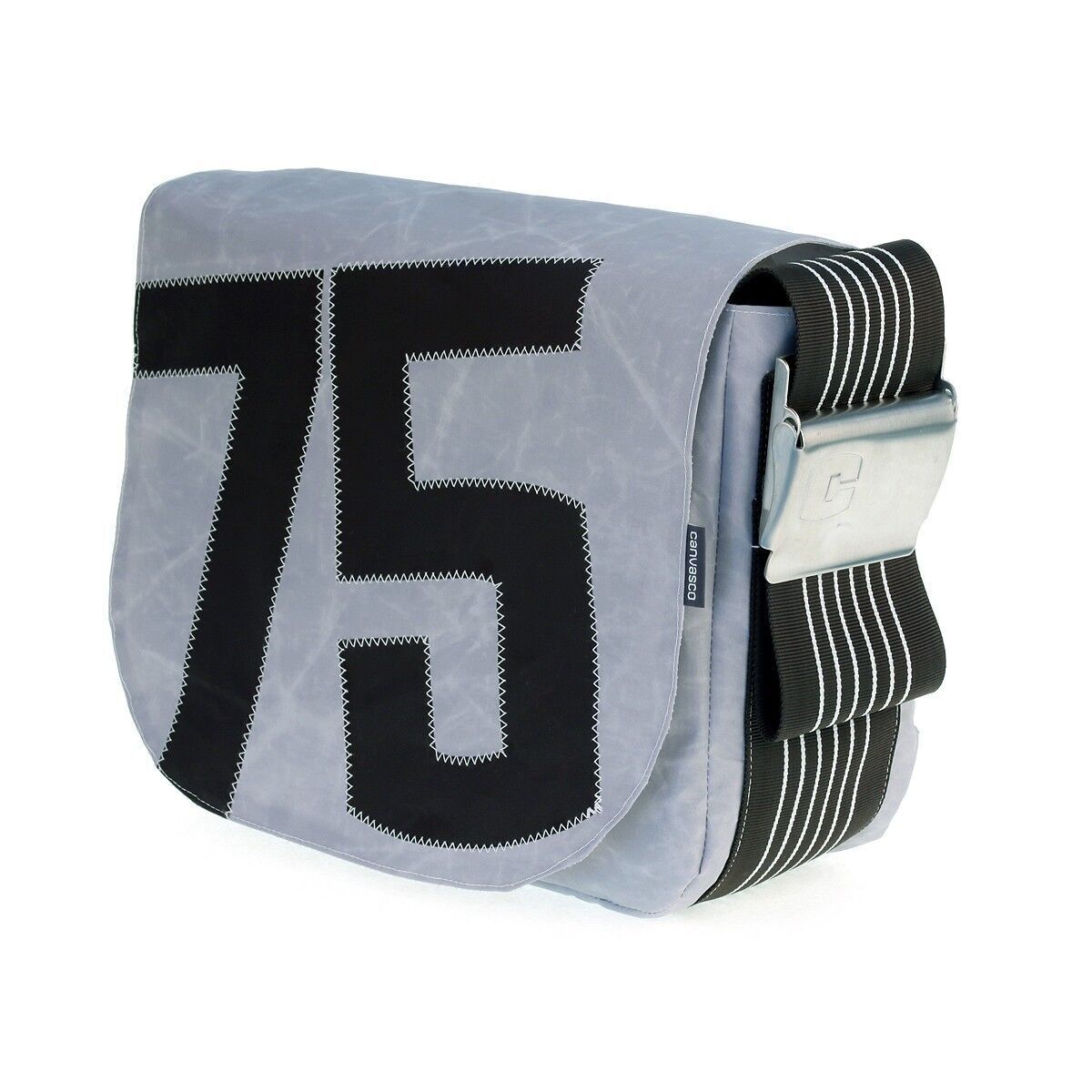 BAG S, Canvas Collection, Grau Metallic Schwarz