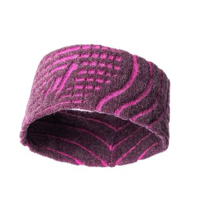 Bandeau de sport TORMENTA | Alpaka & Tencel Sport Headband Sweatband pour hommes et femmes, taille unique, respirant - LILA I ANDINA OUTDOORS®