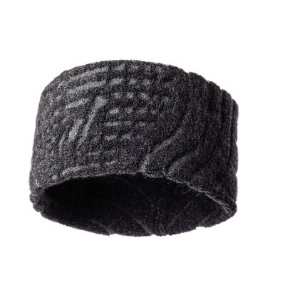 Bandeau de sport TORMENTA | Alpaka & Tencel Sport Headband Sweatband pour hommes et femmes, taille unique, respirant - ANTHRAZIT I ANDINA OUTDOORS®