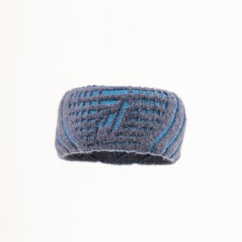 TORMENTA - Bandeau de sport | Alpaka & Tencel Sport Headband Sweatband pour hommes et femmes, taille unique, respirant - BLEU MARINE I ANDINA OUTDOORS® 1