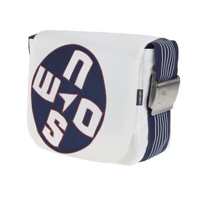 BAG S, Canvas Collection, Navy White Compass Blue Neon