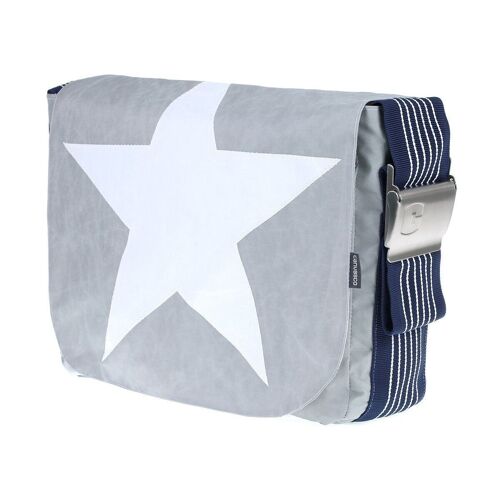 BAG S, Canvas Collection, Grau Navy Stern Weiß