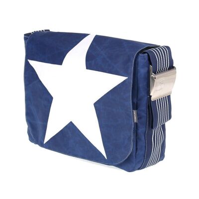 BOLSO S, Colección Canvas, Azul Marino Estrella