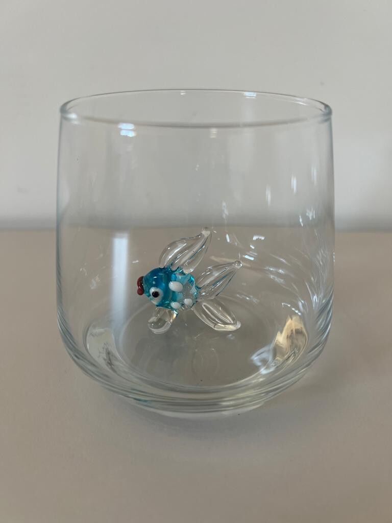 Set di 4 figure in vetro d'acqua di Murano