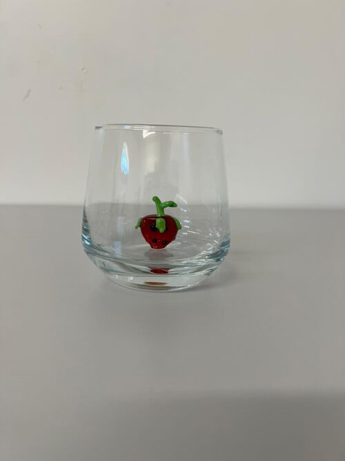 Waterglas murano figuurtje set van 4