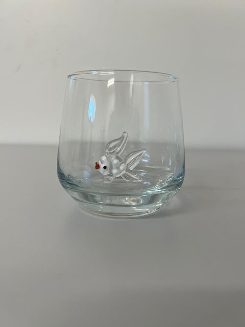 Waterglas Murano figuurtje set van 4