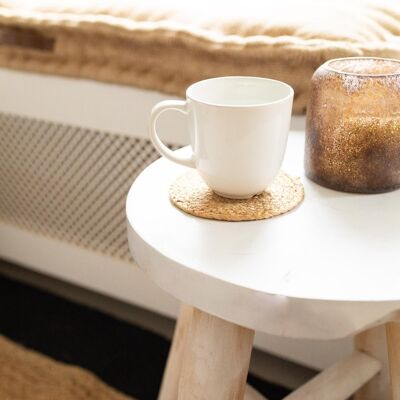 Coasters Jute Natural (4 Pieces) suitable for hot cups or glasses