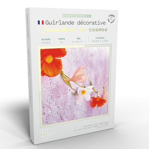 French Kits - Art Floral - Guirlande décorative - Farandole de cosmos