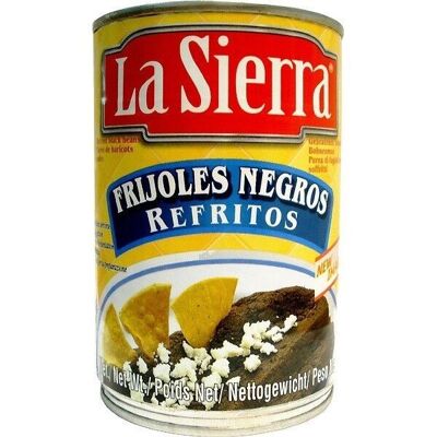 Canned Refried Black Beans t- La Sierra - 440 gr