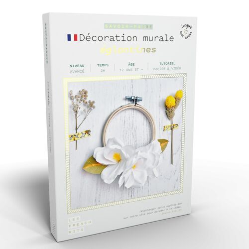 French Kits - Art Floral - Décoration murale - Eglantines