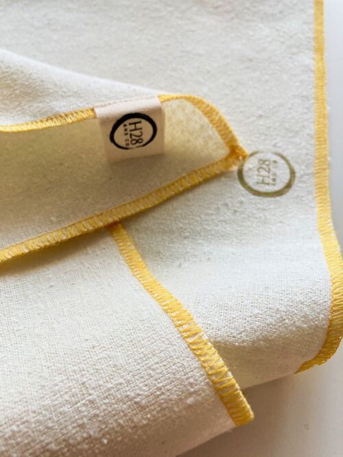 Raw silk hair towel - White100 cm (largo) x 50 cm (alto