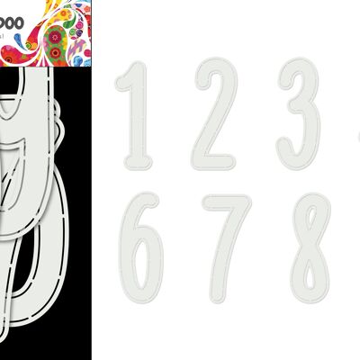 Numeri d'arte stencil DDBD