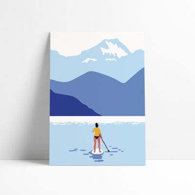 Poster 30x40-Lonely Paddle