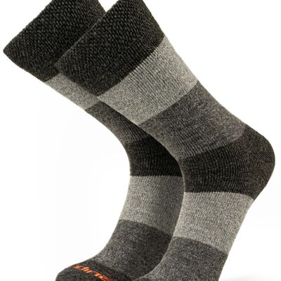 Aurora I Winter & Thermal I Alpaca Winter Functional Socks for Men & Women - GRAY I ANDINA OUTDOORS