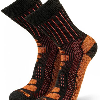 Glaciar I Winter & Thermal | Alpaca winter functional socks for men & women - ORANGE I ANDINA OUTDOORS