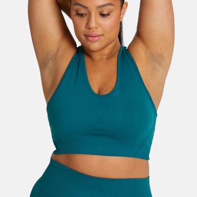 FitPink Seamless Sports Bra in Teal