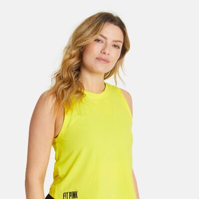Knot Back Cotton Vest in Yellow