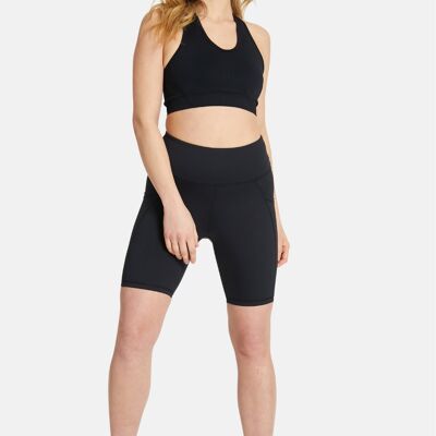 High Waisted V2 Black Cycle Shorts with Pockets