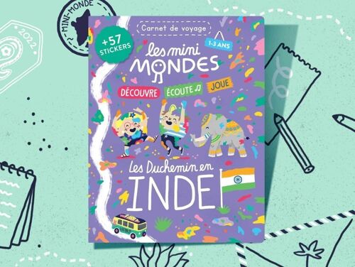 Carnet enfant Inde 1-3 ans - Les Mini Mondes