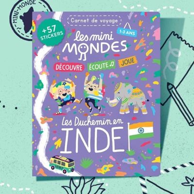 Children's notebook India 1-3 years - Les Mini Mondes