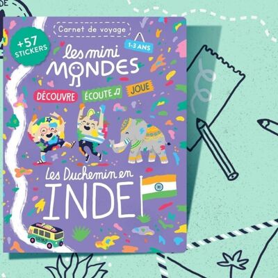 Quaderno per bambini India 1-3 anni - Les Mini Mondes