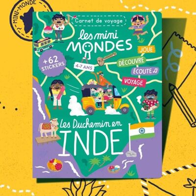 India - Activity book for children 4-7 years old - Les Mini Mondes