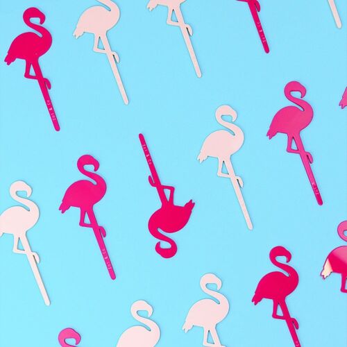 Flamingo - Cupcake Set -6pcs- - Hot Pink