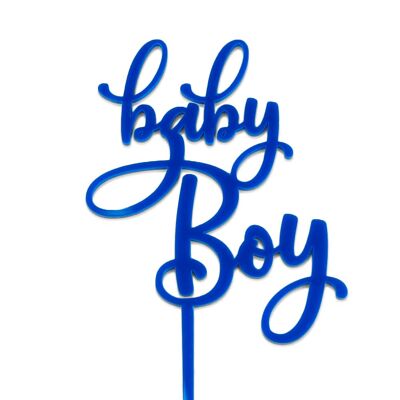 Baby Boy - Cake Topper - Lapis Blue