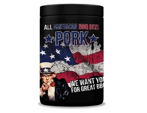 All American Pork BBQ Rub - 350g Dose
