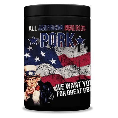 All American Pork BBQ Rub - Boîte de 350g