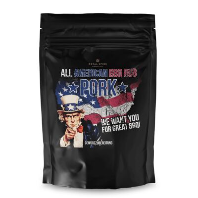 All American Pork BBQ Rub - 1Kg zip bag