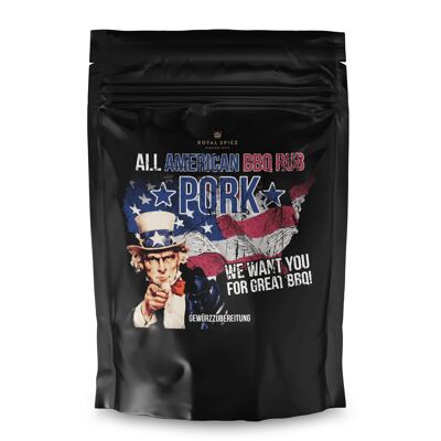 All American Pork BBQ Rub - 1Kg zip-Beutel