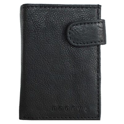 noonyu PULL-POP-UP WALLET - upcycling leather black