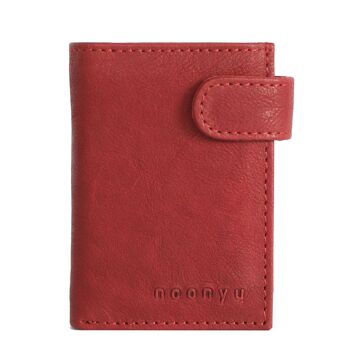 noonyu PULL-POP-UP WALLET - upcycling cuir vin 1