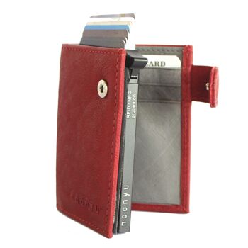 noonyu PULL-POP-UP WALLET - upcycling cuir vin 3