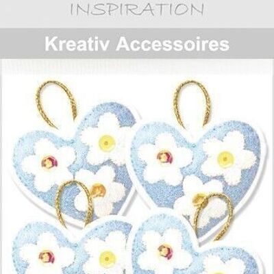 Creative accessories "Mini pack hearts, light blue"