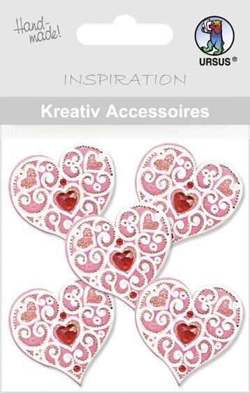 Accessori creativi "Mini pack cuori rossi"