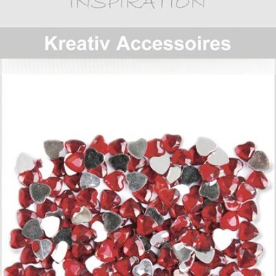 Kreativ Accessoires "Mini pack Herzen, rot"