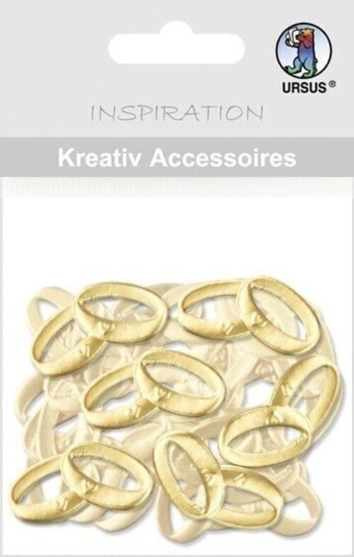Kreativ Accessoires "Mini pack Trauringe, gold"