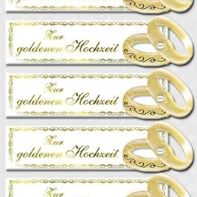 Kreativ Accessoires "Zur goldenen Hochzeit, gold"