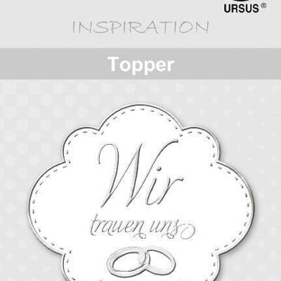 Topper "bianco/argento", motivo 05