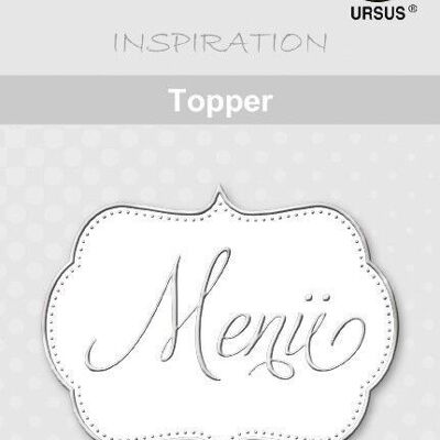 Topper "bianco/argento", motivo 10