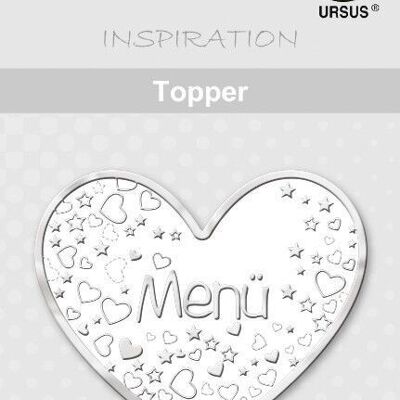 Topper "bianco/argento", motivo 18